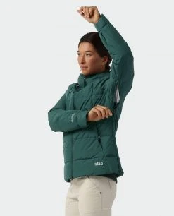 Stio Women's Colter INFINIUM™ Down Jacket -Stio Shop Online W Colter Infinium Down Jacket Treeline Green 3