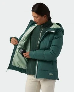Stio Women's Colter INFINIUM™ Down Jacket -Stio Shop Online W Colter Infinium Down Jacket Treeline Green 5