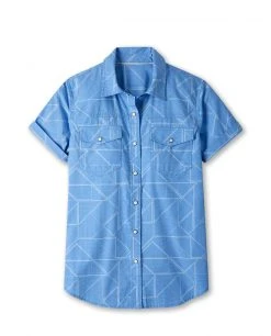 Stio Women's Curtis Camp Shirt SS -Stio Shop Online W Curtis Camp Shirt SS Lakeside Bandana Print