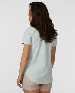 Stio Women's Curtis Camp Shirt SS -Stio Shop Online W Curtis Camp Shirt SS Rapid Freeze Plaid 2