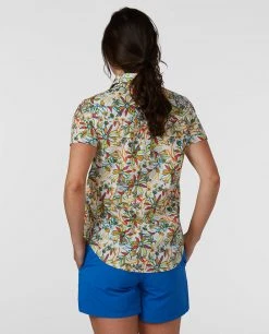 Stio Women's Curtis Camp Shirt SS -Stio Shop Online W Curtis Camp Shirt SS Sunbeam Wildflower Print 2