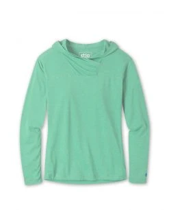 Stio Women's Divide Hooded Pullover -Stio Shop Online W Divide Hoodie Turquoise Rest Heather