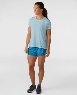 Stio Women's Divide Shift Shirt SS -Stio Shop Online W Divide Shift Shirt SS Misty Cloud 3