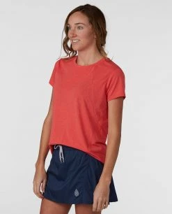 Stio Women's Divide Shift Shirt SS -Stio Shop Online W Divide Shift Shirt SS Pressed Petal 1