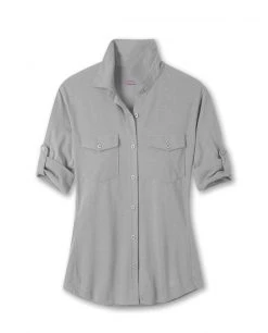 Stio Women's Divide Shirt -Stio Shop Online W Divide Shirt Quiet Gray