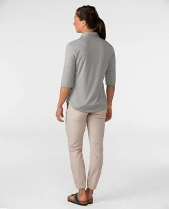 Stio Women's Divide Shirt -Stio Shop Online W Divide Shirt Quiet Gray 4