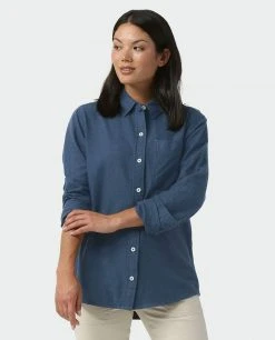 Stio Women's Dovetail Lightweight Flannel Shirt -Stio Shop Online W Dovetail Lightweight Flannel Shirt Mountain Shadow Heather 2