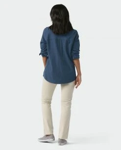 Stio Women's Dovetail Lightweight Flannel Shirt -Stio Shop Online W Dovetail Lightweight Flannel Shirt Mountain Shadow Heather 5