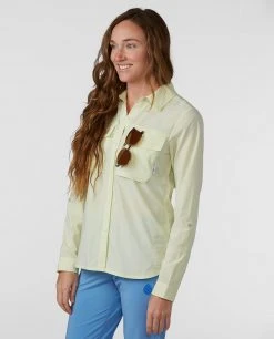 Stio Women's Eddy Guide Shirt LS 36 Stio Women's Eddy Guide Shirt LS -Stio Shop Online W Eddy Guide Shirt Honey Dew 2