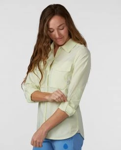 Stio Women's Eddy Guide Shirt LS 34 Stio Women's Eddy Guide Shirt LS -Stio Shop Online W Eddy Guide Shirt Honey Dew 3