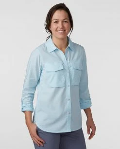 Stio Women's Eddy Guide Shirt LS 40 Stio Women's Eddy Guide Shirt LS -Stio Shop Online W Eddy Guide Shirt Misty Cloud 1
