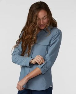 Stio Women's Eddy Guide Shirt LS 27 Stio Women's Eddy Guide Shirt LS -Stio Shop Online W Eddy Guide Shirt River Shimmer 2