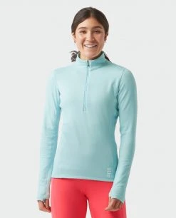 Stio Women's Fremont Stretch Fleece Half Zip -Stio Shop Online W Fremont Stretch Fleece Half Zip Summer Cloud 3 Top