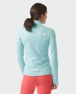 Stio Women's Fremont Stretch Fleece Half Zip -Stio Shop Online W Fremont Stretch Fleece Half Zip Summer Cloud 4 Top