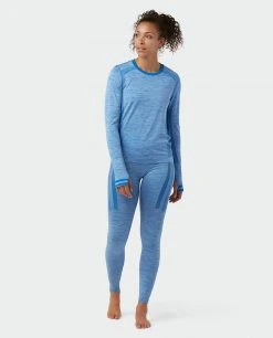 Stio Women's Basis® Seamless Tech Tight -Stio Shop Online W Full Range Seamless Tight Wind River Blue Heather 4