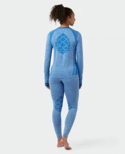 Stio Women's Basis® Seamless Tech Tight -Stio Shop Online W Full Range Seamless Tight Wind River Blue Heather 5