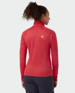 Stio Women's Gannett Peak Fleece Half Zip -Stio Shop Online W Gannett Peak Half Zip Risk Red 3