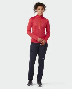 Stio Women's Gannett Peak Fleece Half Zip -Stio Shop Online W Gannett Peak Half Zip Risk Red 4