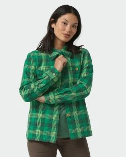 Stio Women's Hutkeeper Flannel Shirt 40 Stio Women's Hutkeeper Flannel Shirt -Stio Shop Online W Hutkeeper Flannel Shirt Herbage Plaid 2