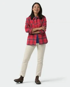 Stio Women's Hutkeeper Flannel Shirt 37 Stio Women's Hutkeeper Flannel Shirt -Stio Shop Online W Hutkeeper Flannel Shirt Pink Elation Plaid 4
