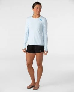Stio Women's Hylas Crew LS -Stio Shop Online W Hylas Crew LS Misty Cloud 3