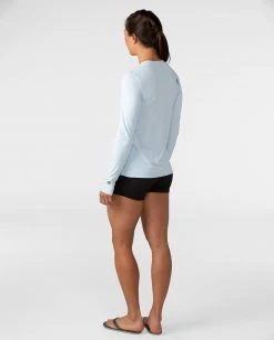 Stio Women's Hylas Crew LS -Stio Shop Online W Hylas Crew LS Misty Cloud 4