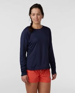 Stio Women's Icefloe Tech Tee LS 22 Stio Women's Icefloe Tech Tee LS -Stio Shop Online W Icefloe Tech Tee LS Maritime Blue 1