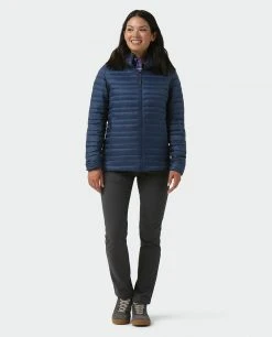 Stio Women's Pinion Down Hooded Jacket 45 Stio Women's Pinion Down Hooded Jacket -Stio Shop Online W Pinion Down Hooded Jacket Mountain Shadow 4
