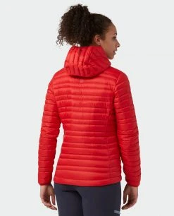 Stio Women's Pinion Down Hooded Jacket 58 Stio Women's Pinion Down Hooded Jacket -Stio Shop Online W Pinion Down Hooded Jacket Risk Red 5