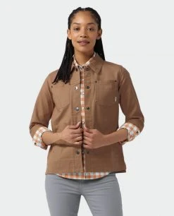 Stio Women's Ralston Canvas Jacket -Stio Shop Online W Ralston Canvas Jacket Tawny 5 Top