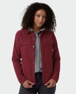 Stio Women's Saratoga Cord Shirt -Stio Shop Online W Saratoga Cord Shirt Roasted Beet 1