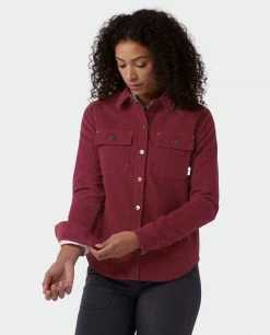 Stio Women's Saratoga Cord Shirt -Stio Shop Online W Saratoga Cord Shirt Roasted Beet 3