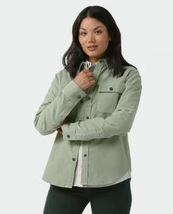 Stio Women's Saratoga Cord Shirt -Stio Shop Online W Saratoga Cord Shirt Sage Flats 2