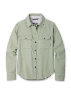 Stio Women's Saratoga Cord Shirt -Stio Shop Online W Saratoga Cord Shirt Sage Flats