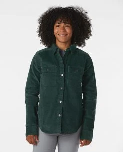 Stio Women's Saratoga Cord Shirt -Stio Shop Online W Saratoga Cord Shirt Treeline Green 1