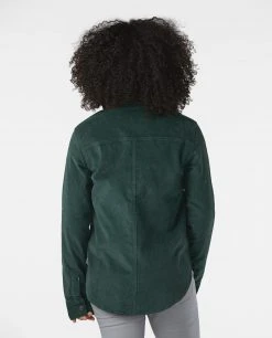 Stio Women's Saratoga Cord Shirt -Stio Shop Online W Saratoga Cord Shirt Treeline Green 3
