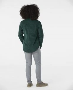 Stio Women's Saratoga Cord Shirt -Stio Shop Online W Saratoga Cord Shirt Treeline Green 5