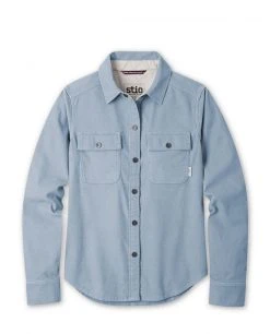 Stio Women's Saratoga Cord Shirt -Stio Shop Online W Saratoga Cord Shirt Wind River Blue