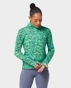 Stio Women's Second Light Pullover -Stio Shop Online W Second Light Pullover Forest Canopy Camo 5 Top