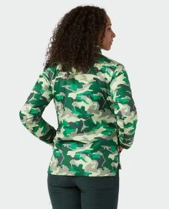 Stio Women's Skycrest Insulated Snap Shirt -Stio Shop Online W Skycrest Snap Shirt Honey Dew Camo 4