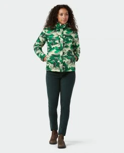 Stio Women's Skycrest Insulated Snap Shirt -Stio Shop Online W Skycrest Snap Shirt Honey Dew Camo 5