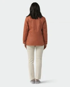 Stio Women's Skycrest Insulated Snap Shirt -Stio Shop Online W Skycrest Snap Shirt Maple Brown 4