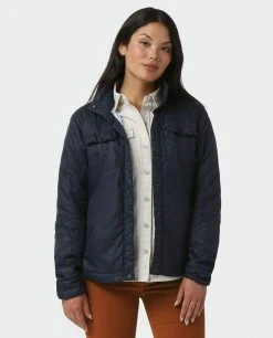 Stio Women's Skycrest Insulated Snap Shirt -Stio Shop Online W Skycrest Snap Shirt Mulberry 2