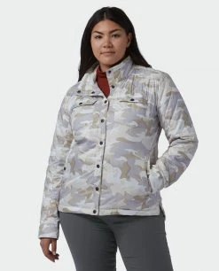 Stio Women's Skycrest Insulated Snap Shirt -Stio Shop Online W Skycrest Snap Shirt Powder Fox Camo Alt 2