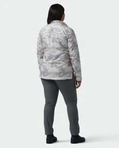 Stio Women's Skycrest Insulated Snap Shirt -Stio Shop Online W Skycrest Snap Shirt Powder Fox Camo Alt 5
