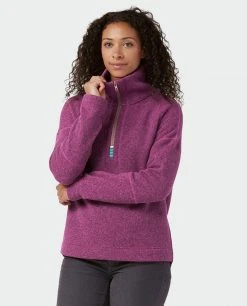 Stio Women's Sweetwater Fleece Half Zip -Stio Shop Online W Sweetwater Fleece Half Zip Backyard Berry 1
