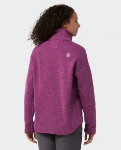 Stio Women's Sweetwater Fleece Half Zip -Stio Shop Online W Sweetwater Fleece Half Zip Backyard Berry 3