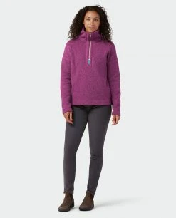 Stio Women's Sweetwater Fleece Half Zip -Stio Shop Online W Sweetwater Fleece Half Zip Backyard Berry 4