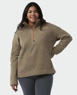Stio Women's Sweetwater Fleece Half Zip -Stio Shop Online W Sweetwater Fleece Half Zip Sage Flats Alt 1