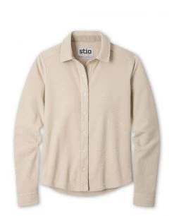Stio Women's Thermop Fleece Snap Shirt 31 Stio Women's Thermop Fleece Snap Shirt -Stio Shop Online W Thermop Fleece Snap Shirt Pebble